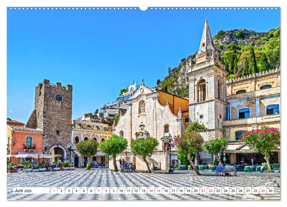 Taormina - Juwel Siziliens mit antikem Charme (CALVENDO Premium Wandkalender 2025)