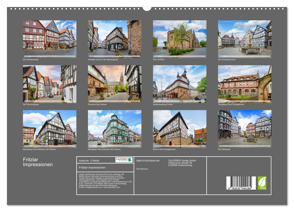 Fritzlar Impressionen (CALVENDO Premium Wandkalender 2025)