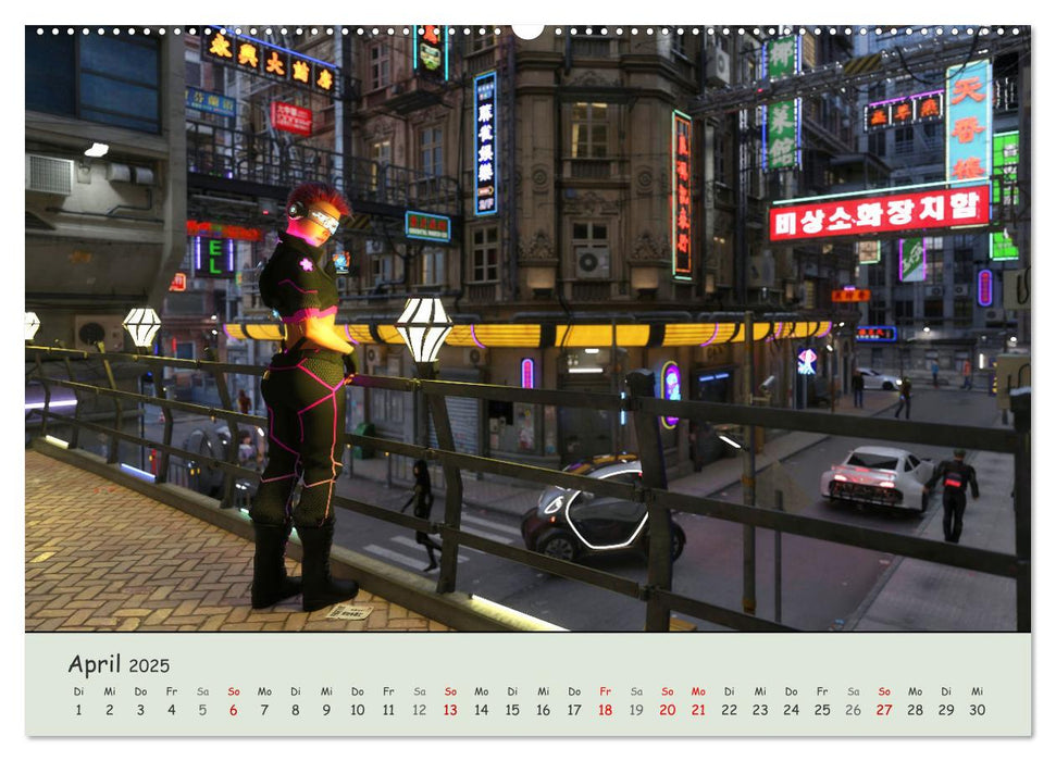 Science Fiction Cyberpunk (CALVENDO Premium Wandkalender 2025)