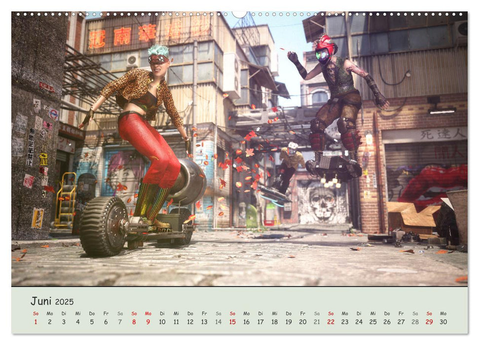 Science Fiction Cyberpunk (CALVENDO Premium Wandkalender 2025)