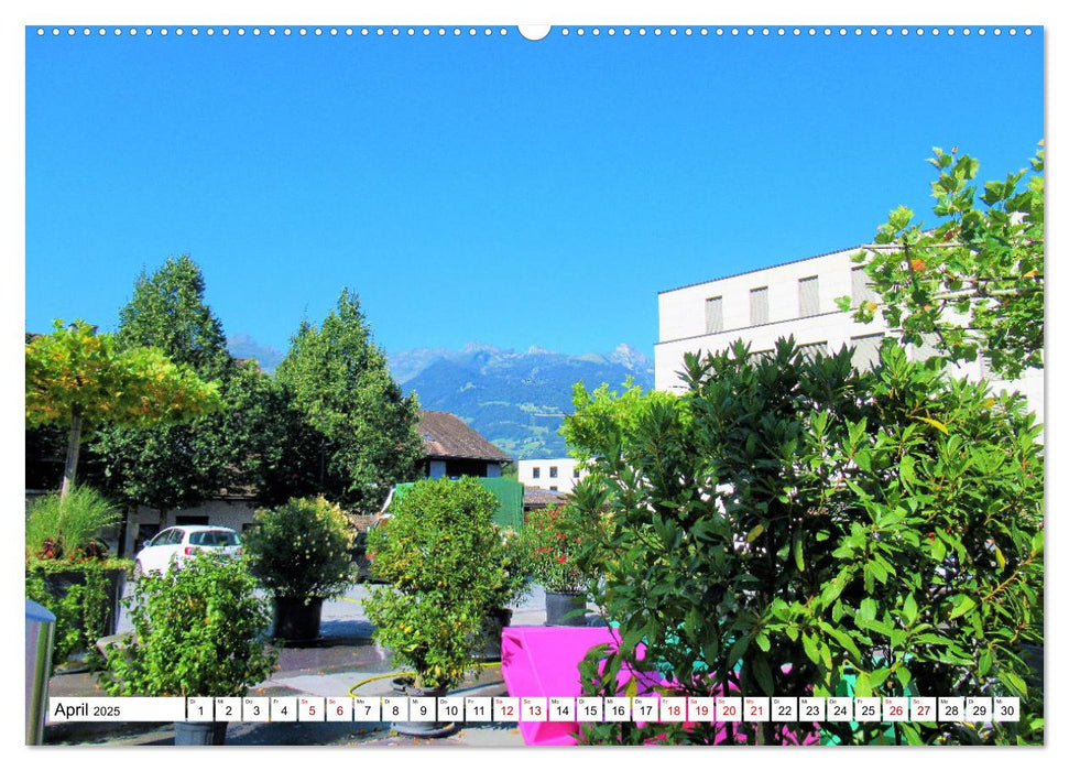 Liechtenstein - zwischen Rhein und Hochgebirge (CALVENDO Wandkalender 2025)