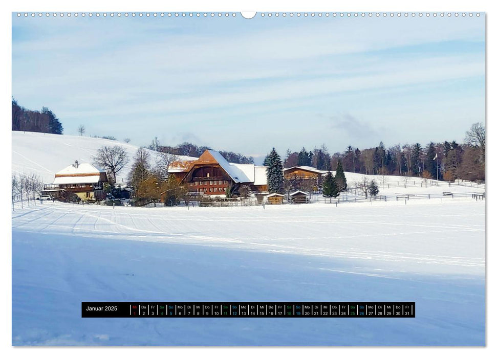 Wandern - Spaziergänge für die Seele Hausberg Gurten/ Bern (CALVENDO Premium Wandkalender 2025)