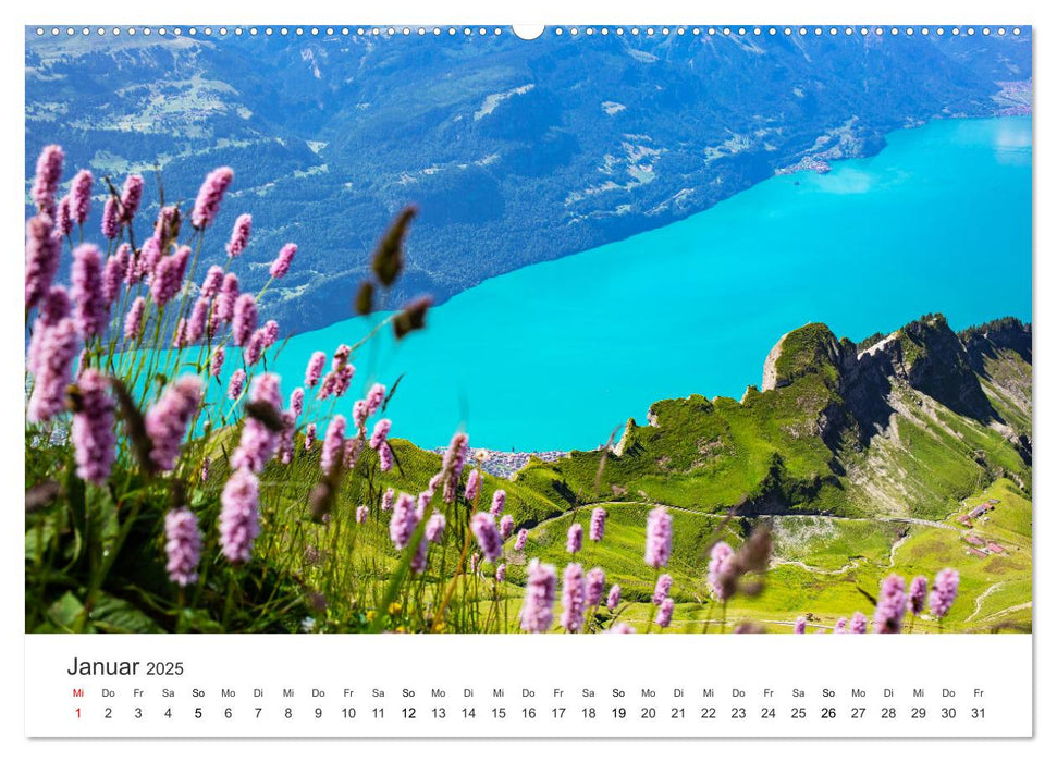 Schweiz - die Bergidylle (CALVENDO Premium Wandkalender 2025)