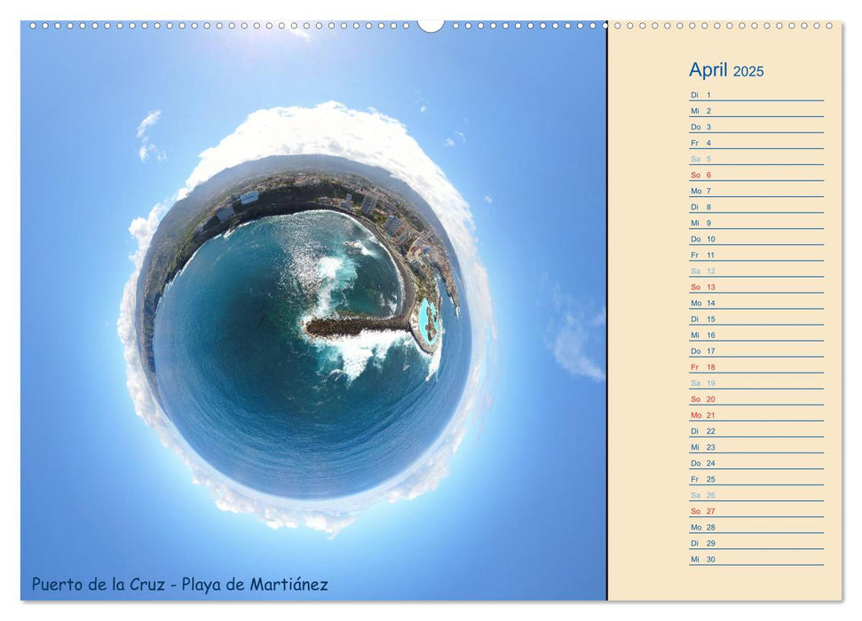 Teneriffa - kleine Planeten (CALVENDO Premium Wandkalender 2025)