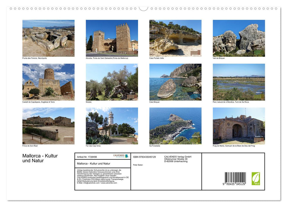 Mallorca - Kultur und Natur (CALVENDO Wandkalender 2025)