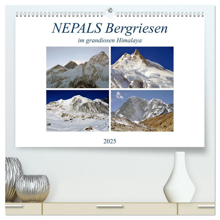 NEPALS Bergriesen im grandiosen Himalaya (CALVENDO Premium Wandkalender 2025)