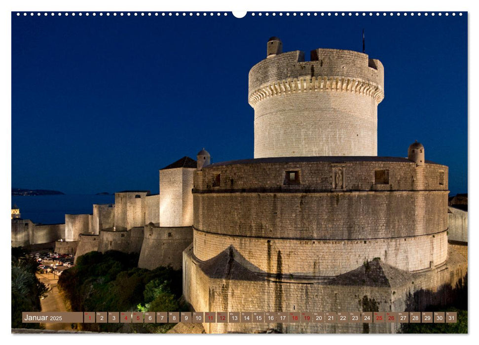 Weltkulturerbe Dubrovnik (CALVENDO Premium Wandkalender 2025)