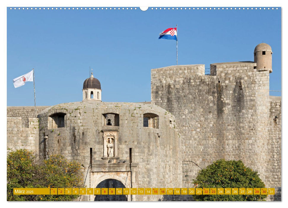 Weltkulturerbe Dubrovnik (CALVENDO Premium Wandkalender 2025)