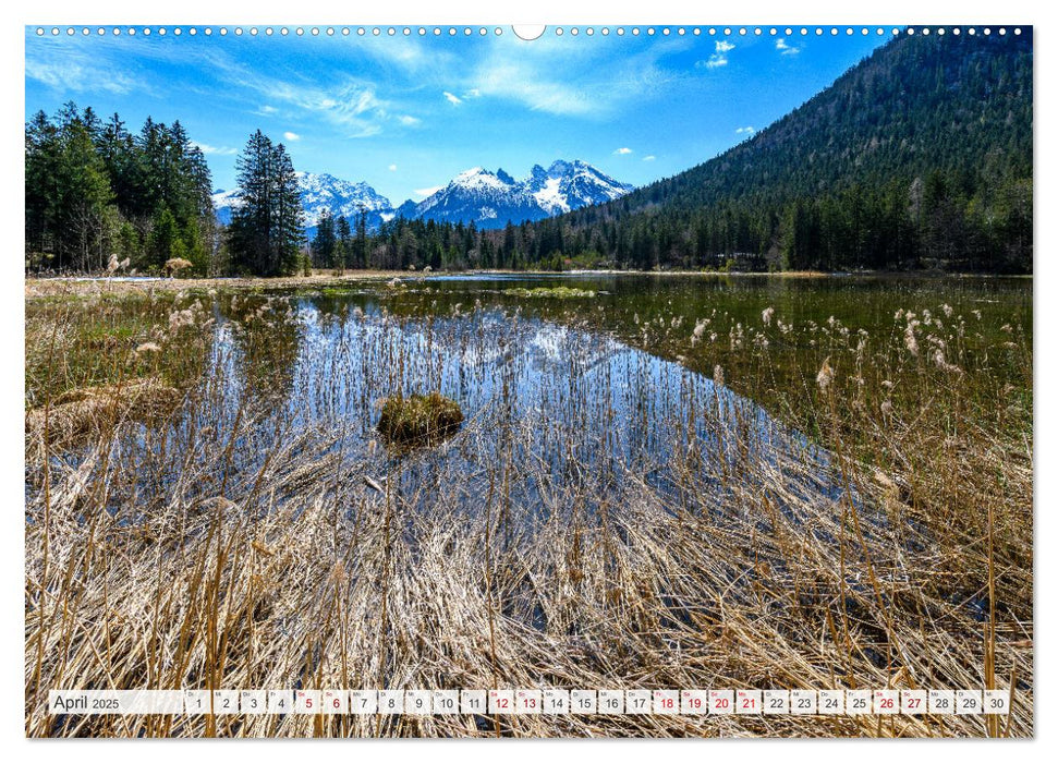 Unterwegs im Bergsteigerdorf Ramsau (CALVENDO Premium Wandkalender 2025)