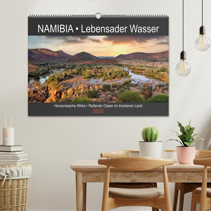 NAMIBIA • Lebensader Wasser (CALVENDO Wandkalender 2025)