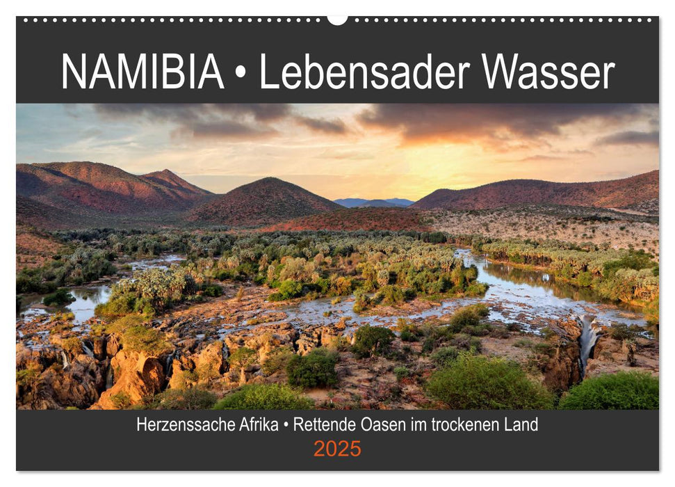 NAMIBIA • Lebensader Wasser (CALVENDO Wandkalender 2025)