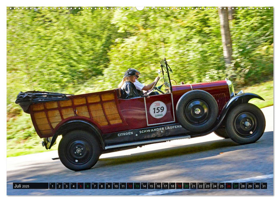 Oldtimer Bergrennen Flotte Franzosen am Berg (CALVENDO Premium Wandkalender 2025)