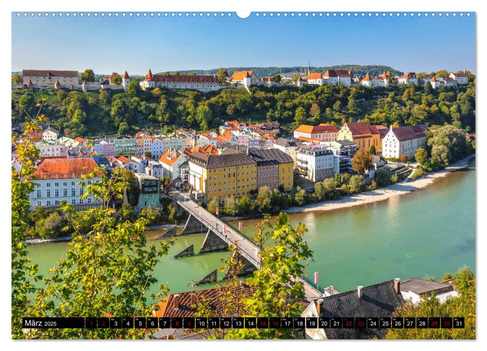 Burghausen - Mittelalter an der Salzach (CALVENDO Premium Wandkalender 2025)