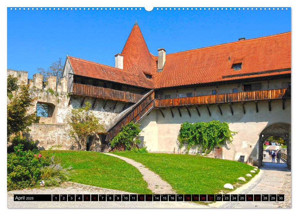 Burghausen - Mittelalter an der Salzach (CALVENDO Premium Wandkalender 2025)