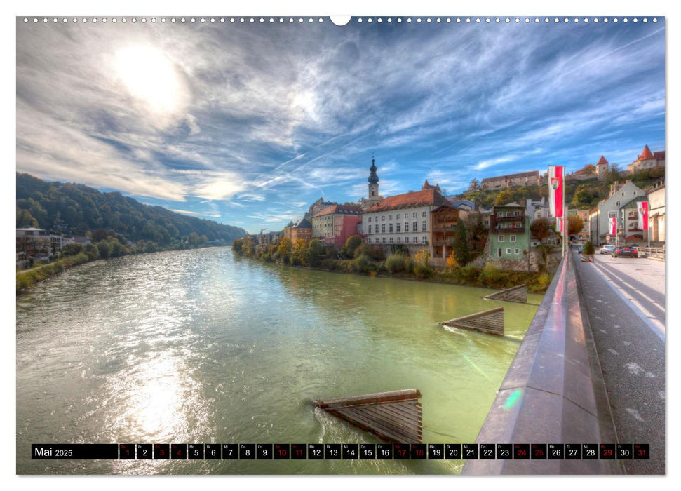 Burghausen - Mittelalter an der Salzach (CALVENDO Premium Wandkalender 2025)