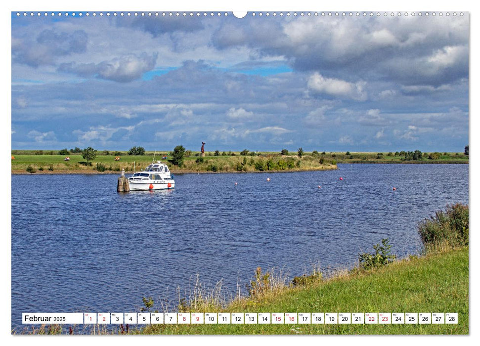 GREETSIEL - Schafe - Krabbenkutter - Möwen (CALVENDO Premium Wandkalender 2025)