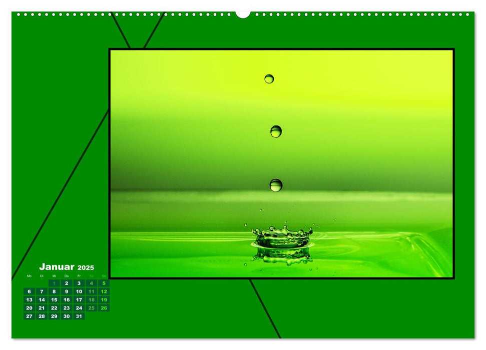 Heilende Farbe Grün (CALVENDO Premium Wandkalender 2025)