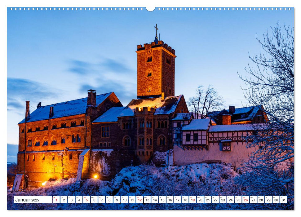 Historische Wartburg (CALVENDO Wandkalender 2025)