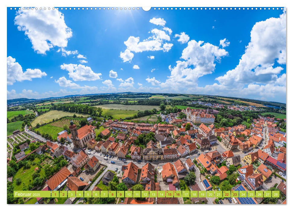 Meine Heimat von oben ... Luftaufnahmen vom Fränkischen Seenland (CALVENDO Premium Wandkalender 2025)