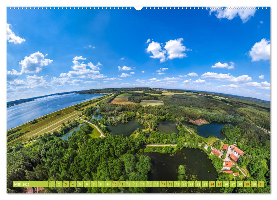 Meine Heimat von oben ... Luftaufnahmen vom Fränkischen Seenland (CALVENDO Premium Wandkalender 2025)