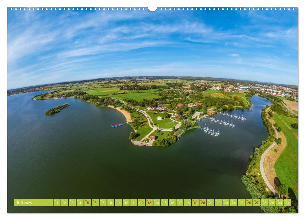 Meine Heimat von oben ... Luftaufnahmen vom Fränkischen Seenland (CALVENDO Premium Wandkalender 2025)