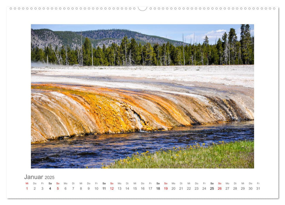 Yellowstone und der Grand Teton Nationalpark - unterwegs mit Julia Hahn (CALVENDO Premium Wandkalender 2025)