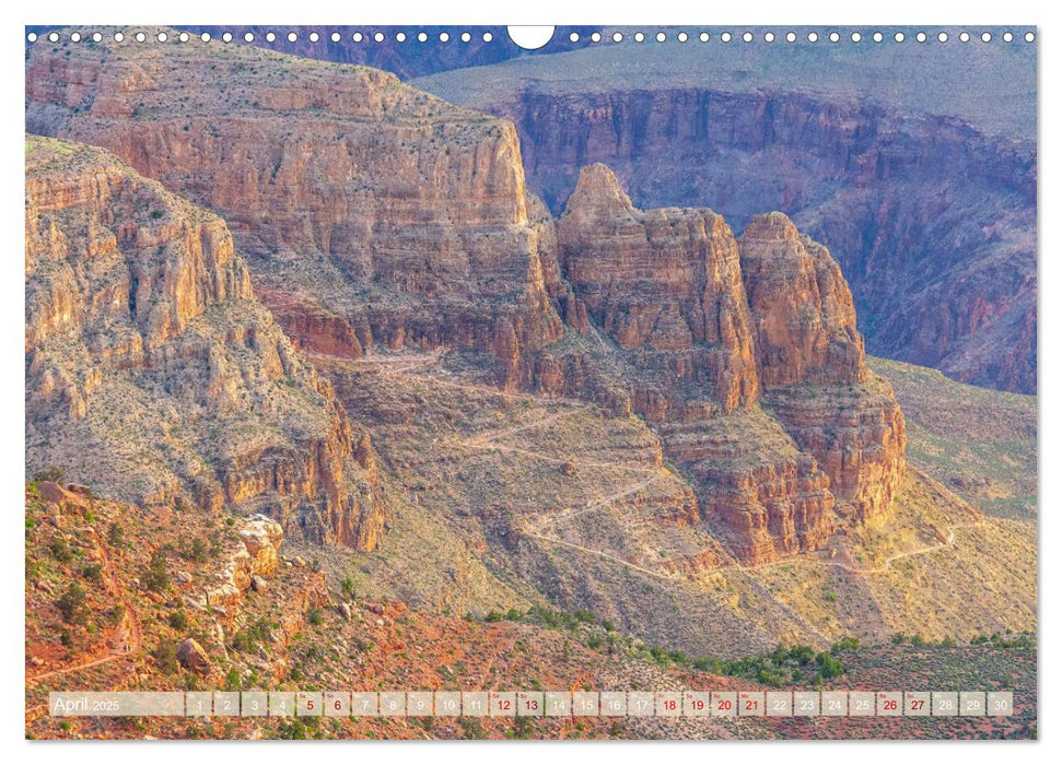 Grand Canyon - Perspektiven einer außergewöhnlichen Schlucht (CALVENDO Wandkalender 2025)