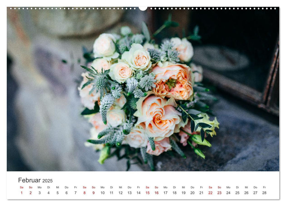 Blumen für die Braut (CALVENDO Premium Wandkalender 2025)