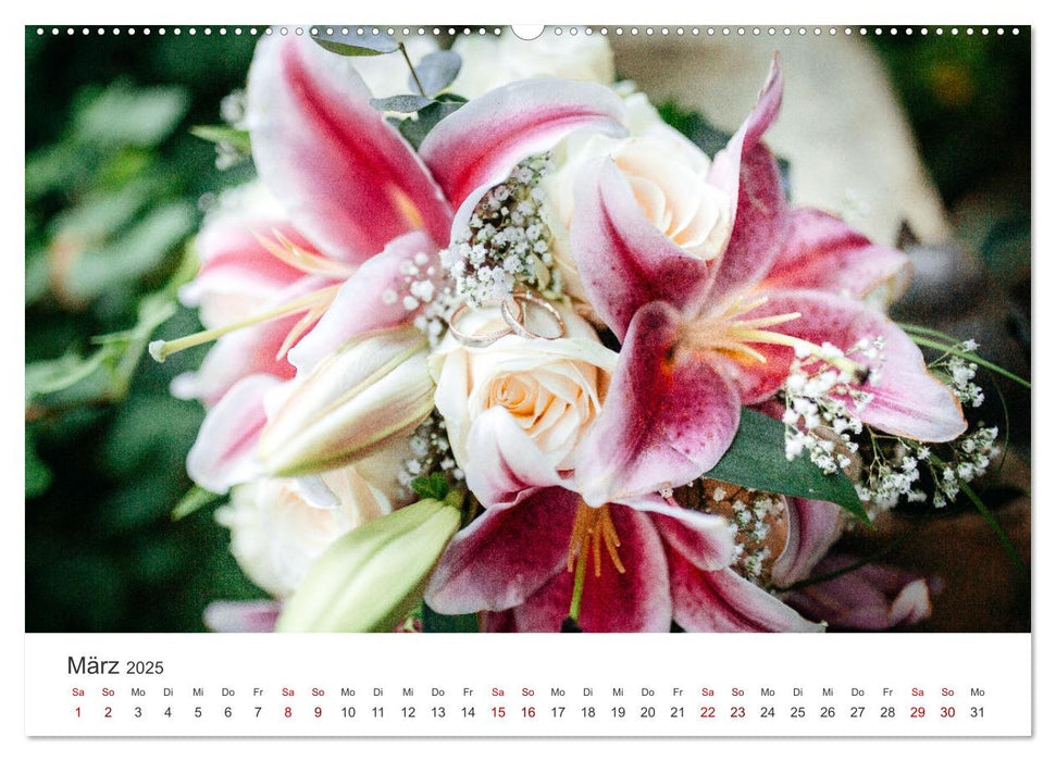 Blumen für die Braut (CALVENDO Premium Wandkalender 2025)