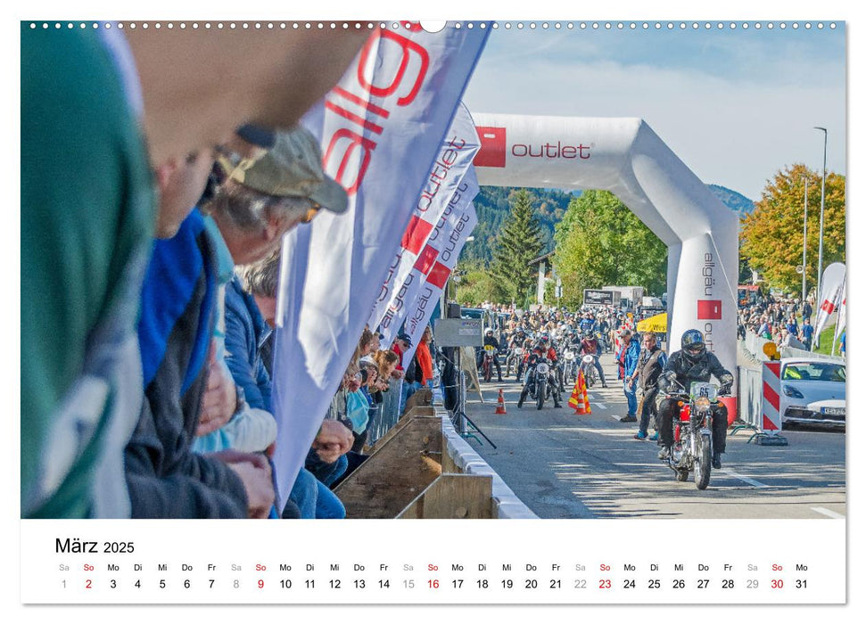 Faszination Oldtimer Motorrad - Momentaufnahmen vom Jochpass Memorial (CALVENDO Premium Wandkalender 2025)