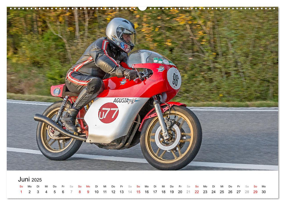 Faszination Oldtimer Motorrad - Momentaufnahmen vom Jochpass Memorial (CALVENDO Premium Wandkalender 2025)