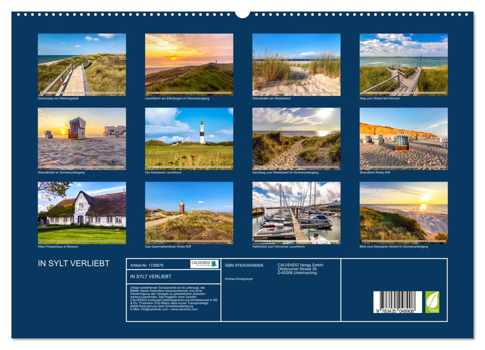 IN SYLT VERLIEBT (CALVENDO Premium Wandkalender 2025)