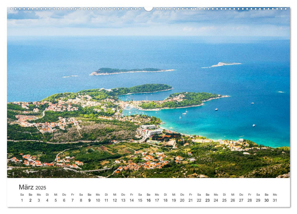 Malerisches Kroatien (CALVENDO Premium Wandkalender 2025)