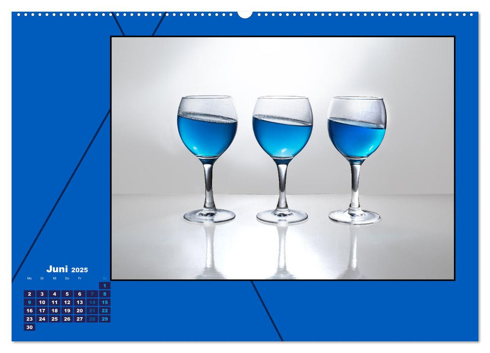 ruhige Farbe Blau (CALVENDO Premium Wandkalender 2025)