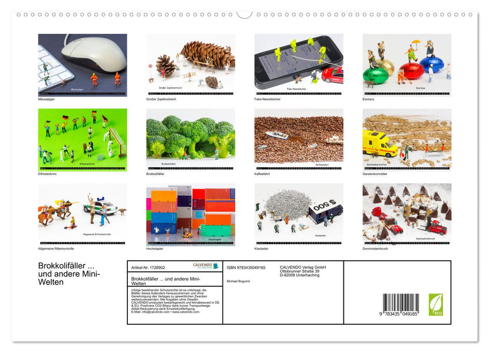 Brokkolifäller ... und andere Mini-Welten (CALVENDO Premium Wandkalender 2025)