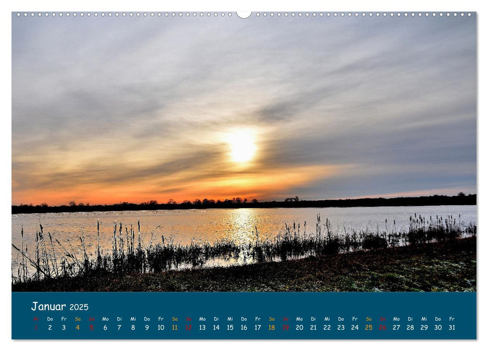 Naturschutzgebiet Wümme (CALVENDO Premium Wandkalender 2025)