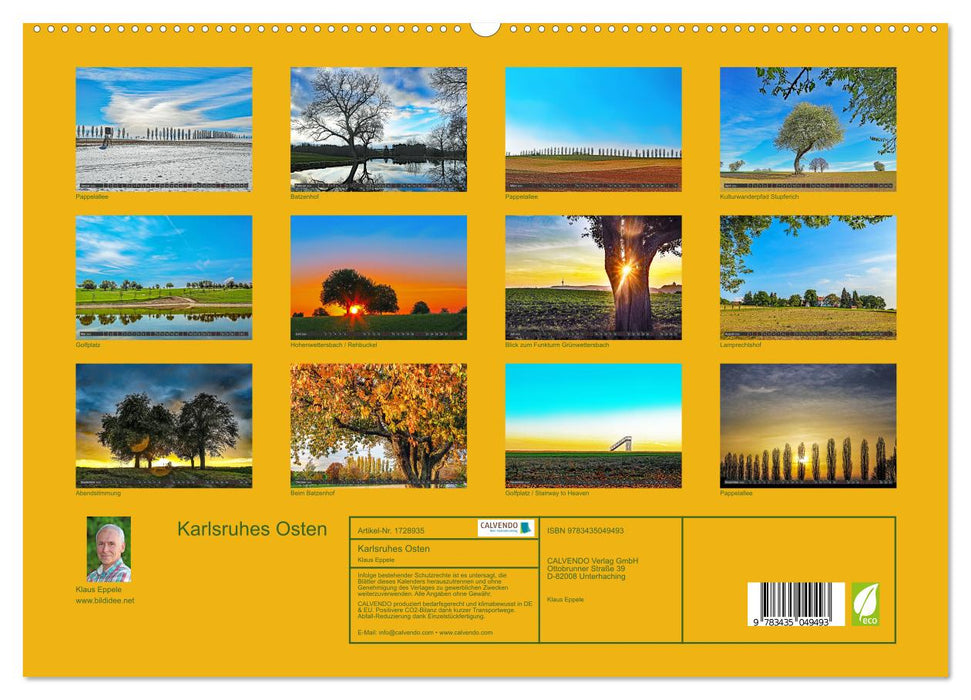 Karlsruhes Osten (CALVENDO Premium Wandkalender 2025)