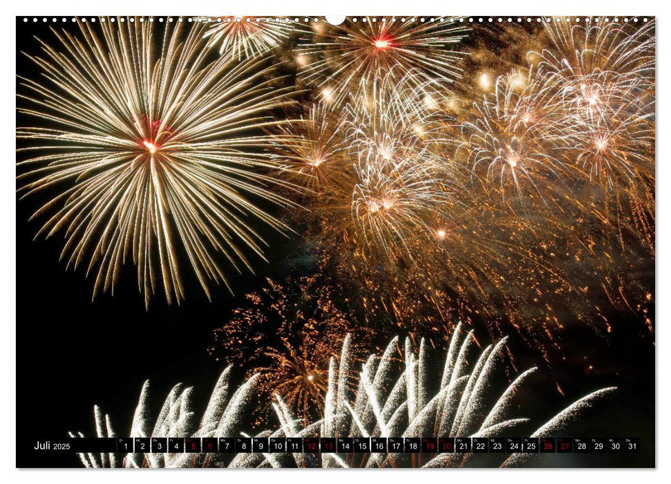 Feuerwerk - Kunstwerke am Himmel (CALVENDO Premium Wandkalender 2025)