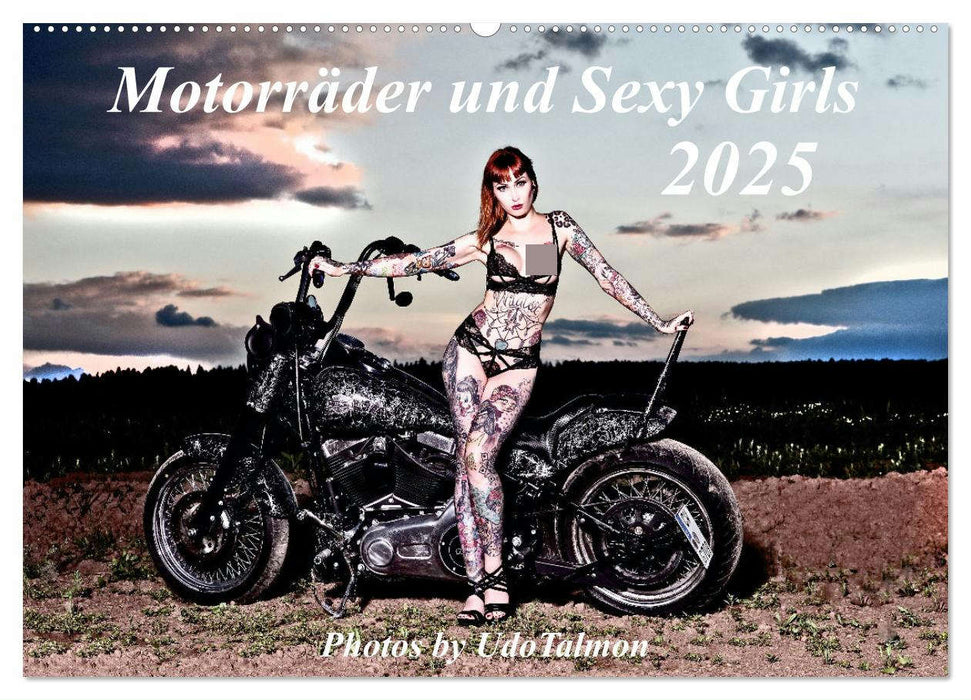 Motorräder und Sexy Girls (CALVENDO Wandkalender 2025)