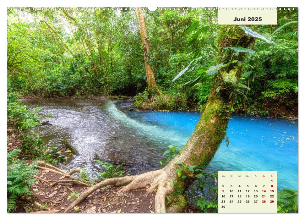 Costa Rica - Land zwischen Karibik und Pazifik (CALVENDO Wandkalender 2025)