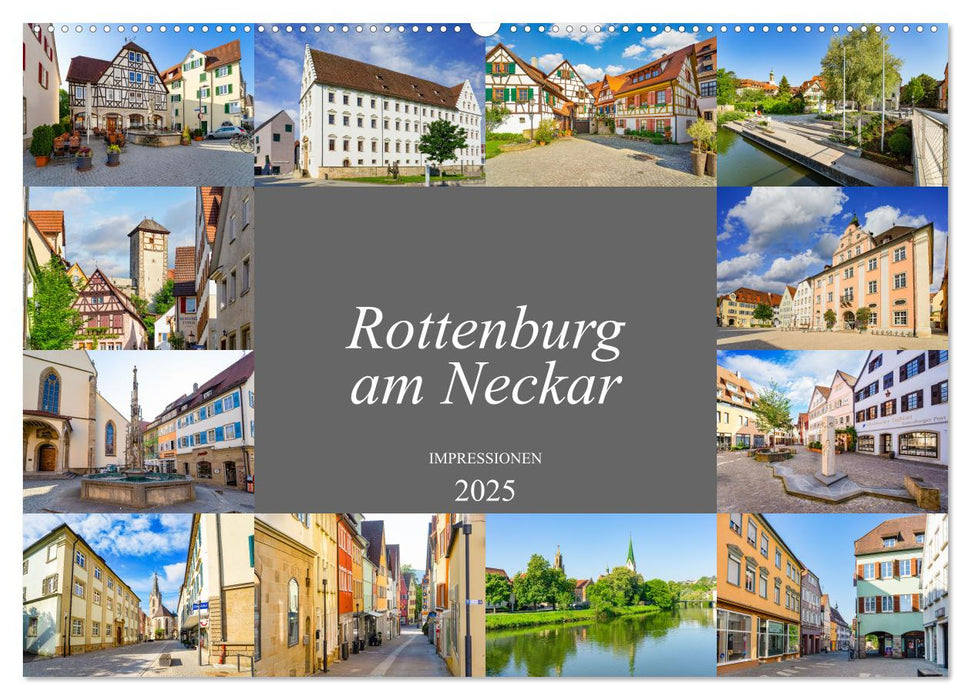 Rottenburg am Neckar Impressionen (CALVENDO Wandkalender 2025)