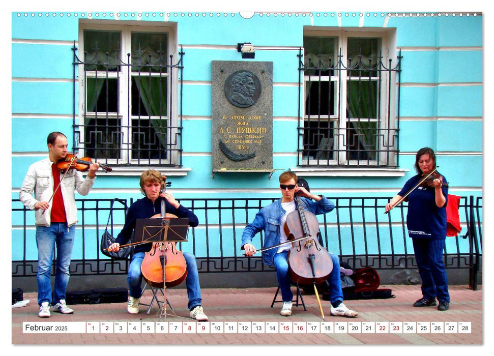 Puschkin in Moskau - Der Dichter und seine Stadt (CALVENDO Wandkalender 2025)