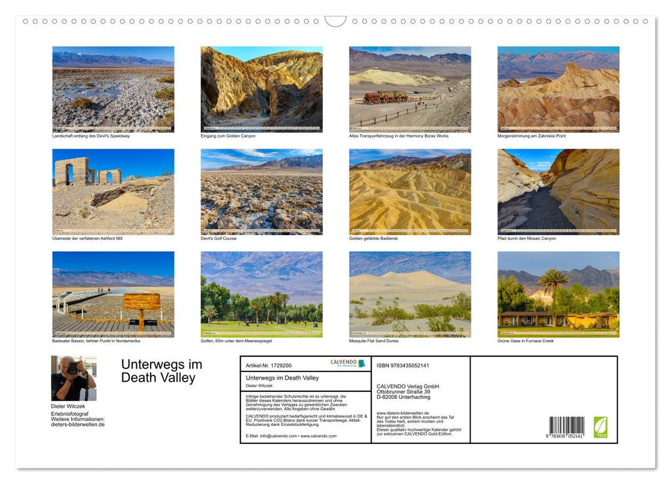 Unterwegs im Death Valley (CALVENDO Wandkalender 2025)