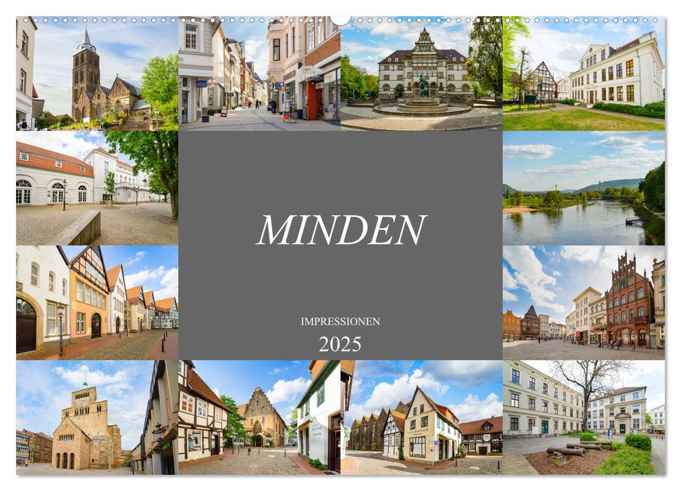 Minden Impressionen (CALVENDO Wandkalender 2025)