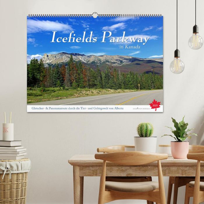 Icefields Parkway in Kanada (CALVENDO Wandkalender 2025)