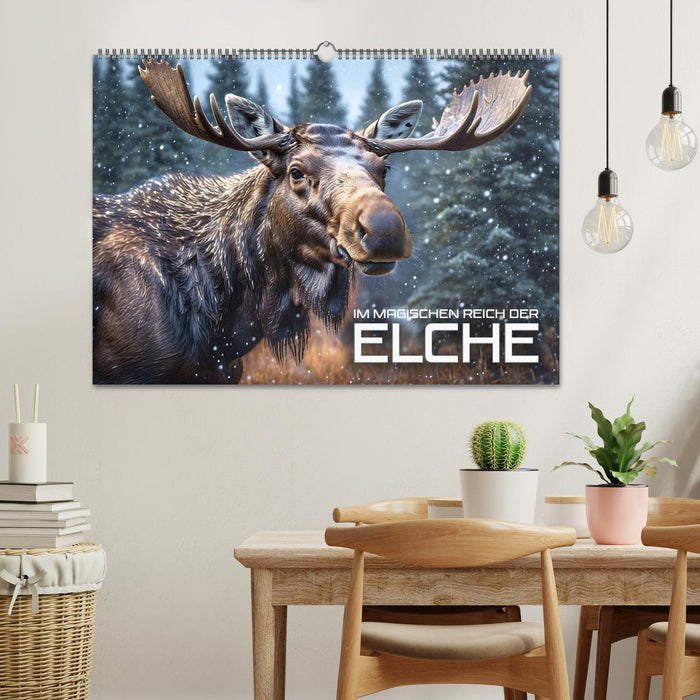 Im magischen Reich der Elche (CALVENDO Wandkalender 2025)