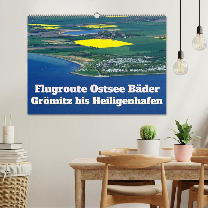 Flugroute Ostsee Bäder (CALVENDO Wandkalender 2025)