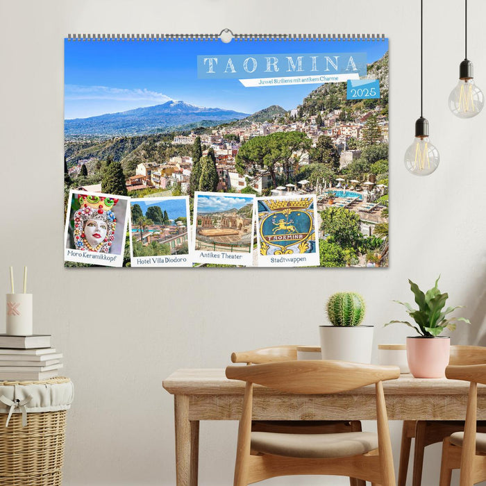 Taormina - Juwel Siziliens mit antikem Charme (CALVENDO Wandkalender 2025)