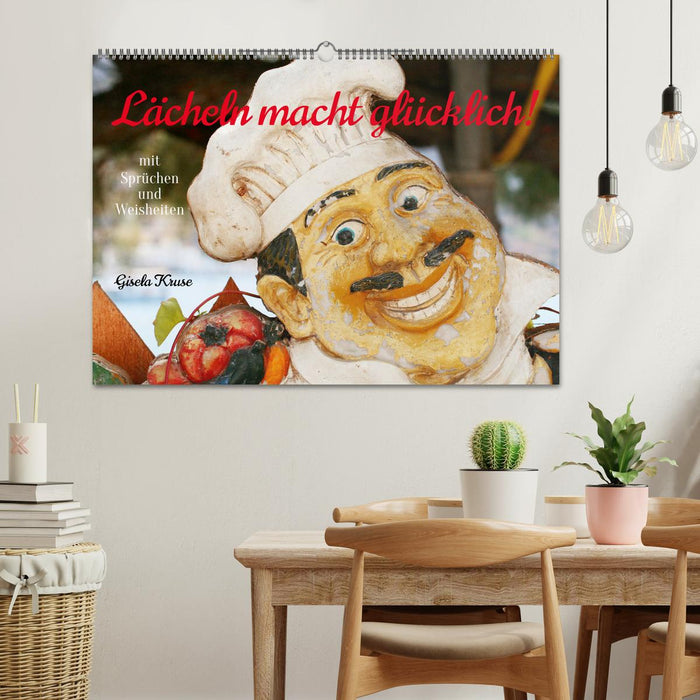 Lächeln macht glücklich (CALVENDO Wandkalender 2025)