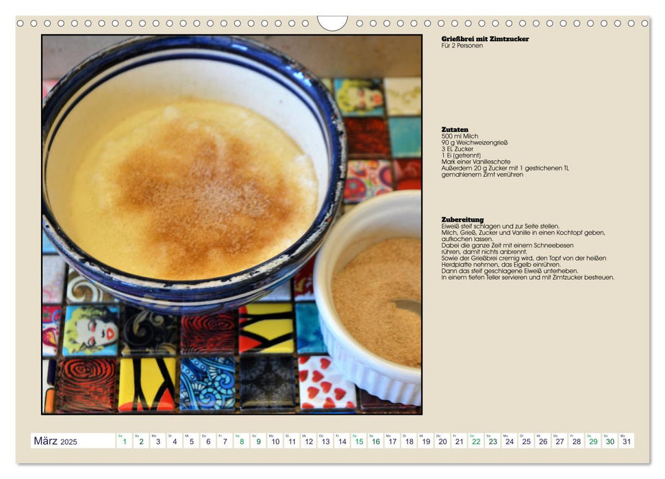 Rezepte von Mama (CALVENDO Wandkalender 2025)